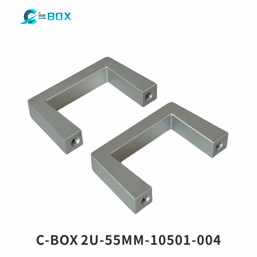 C-BOX Front Handle One-Piece, Width 12.2 mm, Clear Anodized, 69 mm, catalog number 10501-004