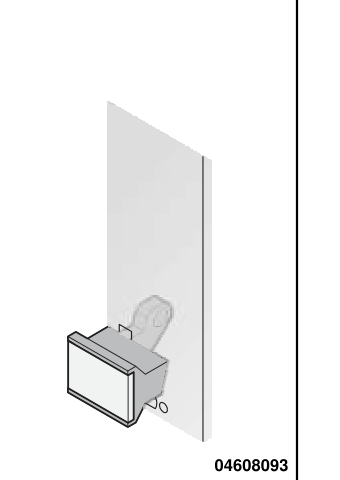 C-BOX Extractor Handle, Trapeziform, Type 1, Bottom, Black, catalog number 20817-329