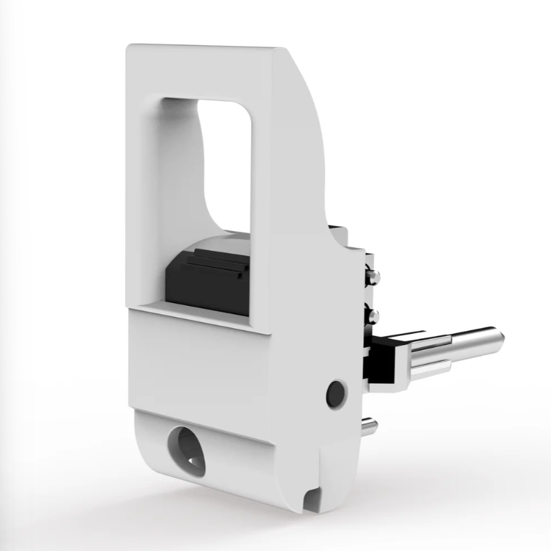 C-BOX Inserter/Extractor Handle Type IET, Grey Lever, Black Button, Bottom, 10 Pieces, catalog number 20817-660