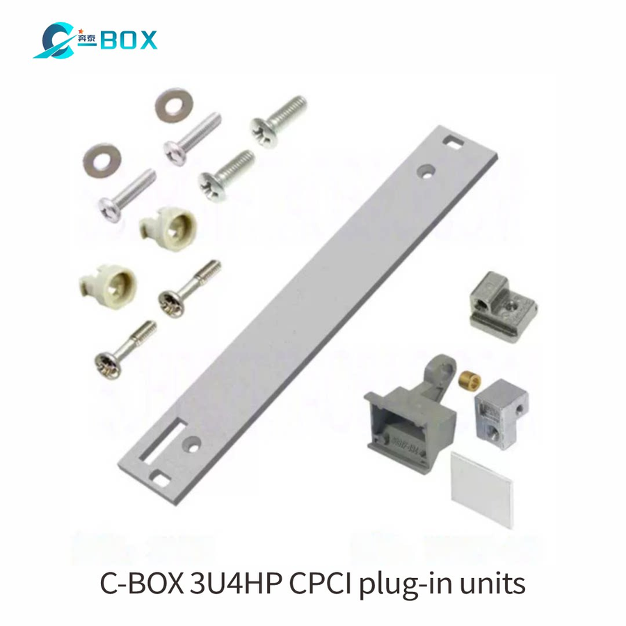 C-BOX Plug-In Unit Kit With Extraction Handle Type 1, Shielded, Grey, 3 U, 4 HP, catalog number 20848-485