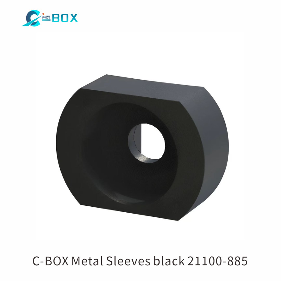 C-BOX Sleeves for M2.5, Brass, Black, 10 pcs, catalog number 21100-885
