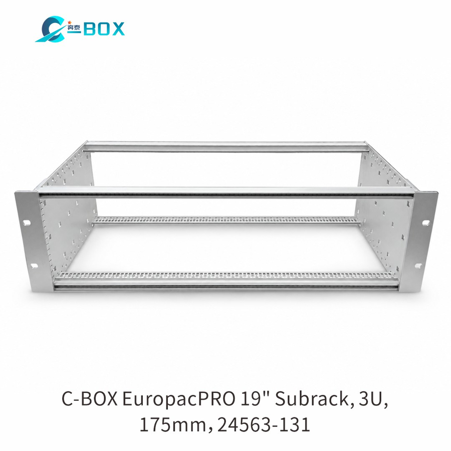 C-BOX EuropacPRO 19" Subrack Kit for Backplane, Retrofit Shielding, 3 U, 175 mm, catalog number 24563-131