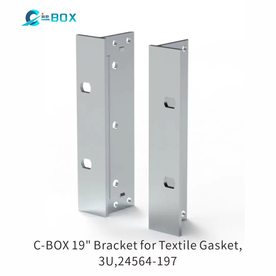 C-BOX EuropacPRO 19" Bracket for Textile Gasket, Type F, 3 U, catalog number 24564-197