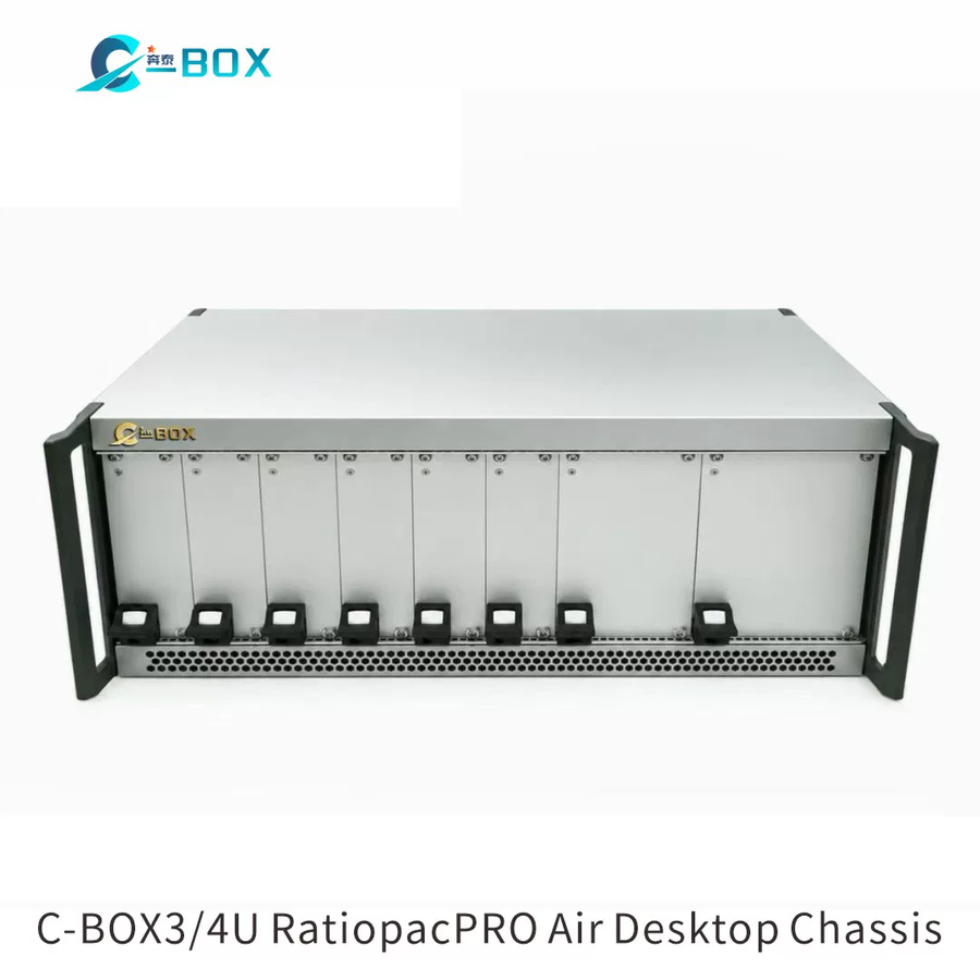 C-BOX RatiopacPRO AIR 19" Case, Retrofittable Shielding With Handles, 3/4 U, 84 HP, 375 mm, catalog number 24571-886