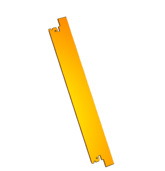 C-BOX Plug-In Unit U-Profile Front Panel for IEL, IET, Type 2 Handle, 6 U, 7 HP, 2.5 mm, Al, Front Anodized, Rear Conductive, catalog number 30848-305