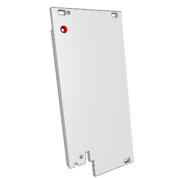 C-BOX Plug-In Unit U-Profile Front Panel, for IEL, IET, Type 2 Handle, 3 U, 12 HP, 2.5 mm, Al, Front Anodized, Rear Conductive, catalog number 30848-316