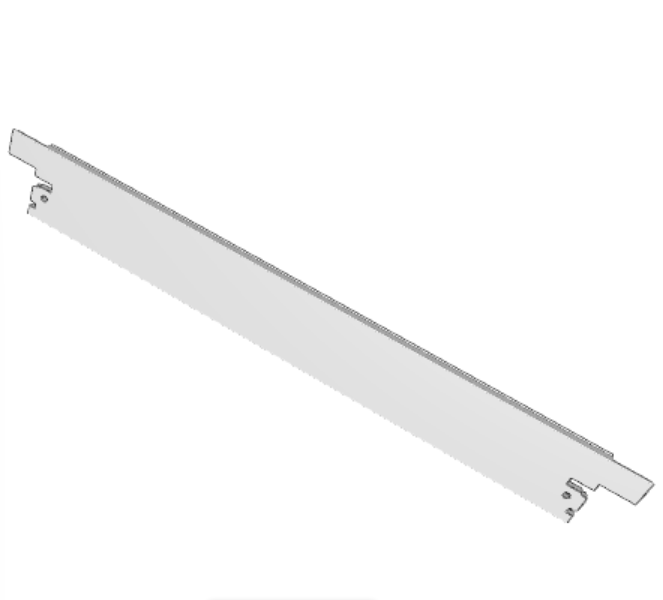 C-BOX Plug-In Unit U-Profile Front Panel for IEL, IET, Type 2 Handle, 6 U, 6 HP, 2.5 mm, Al, Front Anodized, Rear Conductive, catalog number 30848-318