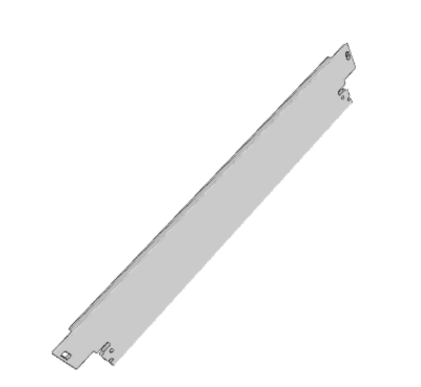C-BOX Plug-In Unit U-Profile Front Panel for IEL, IET, Type 2 Handle, 6 U, 8 HP, 2.5 mm, Al, Front Anodized, Rear Conductive, catalog number 30848-319