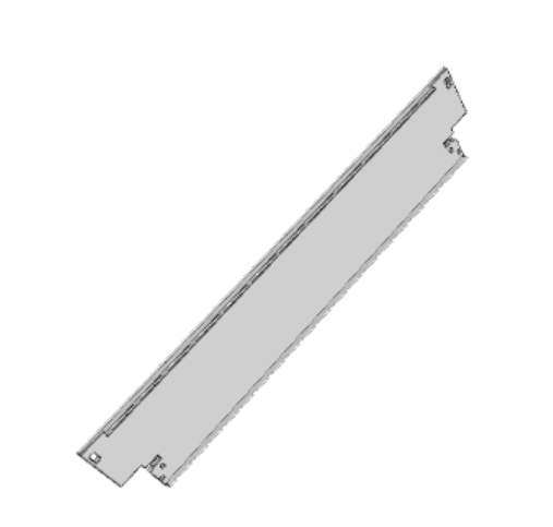 C-BOX Plug-In Unit U-Profile Front Panel for IEL, IET, Type 2 Handle, 6 U, 10 HP, 2.5 mm, Al, Front Anodized, Rear Conductive, catalog number 30848-320
