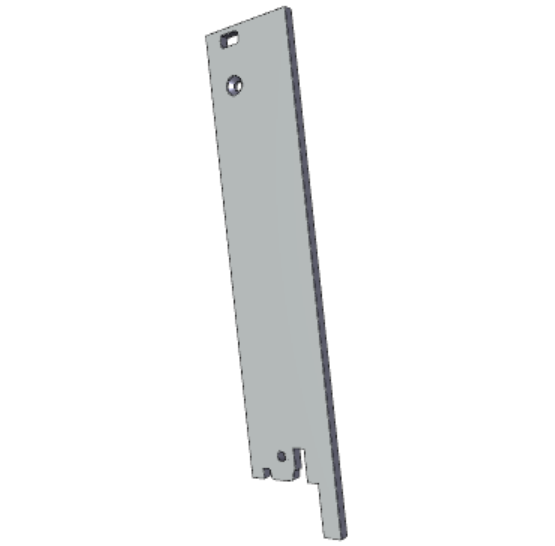 C-BOX Plug-In Unit Front Panel, Unshielded, for IEL, IET, Type 2 Handle, 3 U, 5 HP, 2.5 mm, Al, Front Anodized, Rear Conductive, catalog number 30848-328