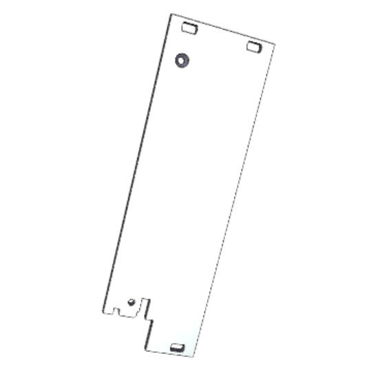 C-BOX Plug-In Unit Front Panel, Unshielded, for IEL, IET, Type 2 Handle, 3 U, 8 HP, 2.5 mm, Al, Front Anodized, Rear Conductive, catalog number 30848-331
