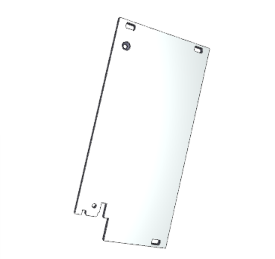 C-BOX Plug-In Unit Front Panel, Unshielded, for IEL, IET, Type 2 Handle, 3 U, 12 HP, 2.5 mm, Al, Front Anodized, Rear Conductive, catalog number 30848-335