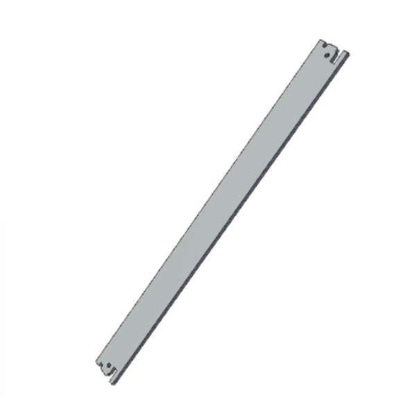 C-BOX Plug-In Unit Front Panel, Unshielded, for IEL, IET, Type 2 Handle, 6 U, 4 HP, 2.5 mm, Al, Front Anodized, Rear Conductive, catalog number 30848-336