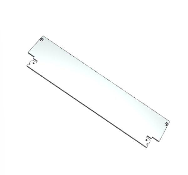 C-BOX Plug-In Unit Front Panel, Unshielded, for IEL, IET, Type 2 Handle, 6 U, 12 HP, 2.5 mm, Al, Front Anodized, Rear Conductive, catalog number 30848-344
