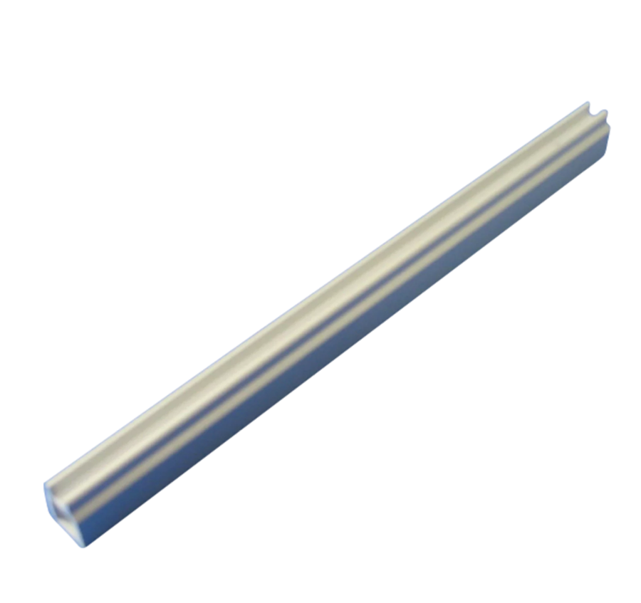 C-BOX Guide Rail Multi Piece, Mid-Piece, Aluminum Extrusion, 1000 mm, 2 mm Groove Width, Silver, catalog number 34560-900