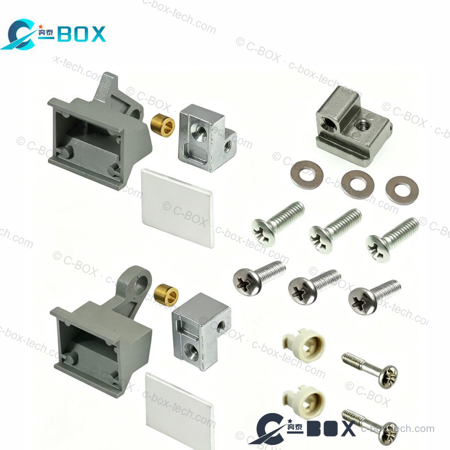 C-BOX Extractor Handle, Trapezoid, Type 1, Bottom, Grey, catalog number 60817-134