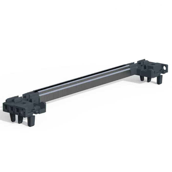C-BOX Guide Rail End Piece, Coding Type, PC, Groove Width 2.5 mm, Grey, catalog number 64568-094