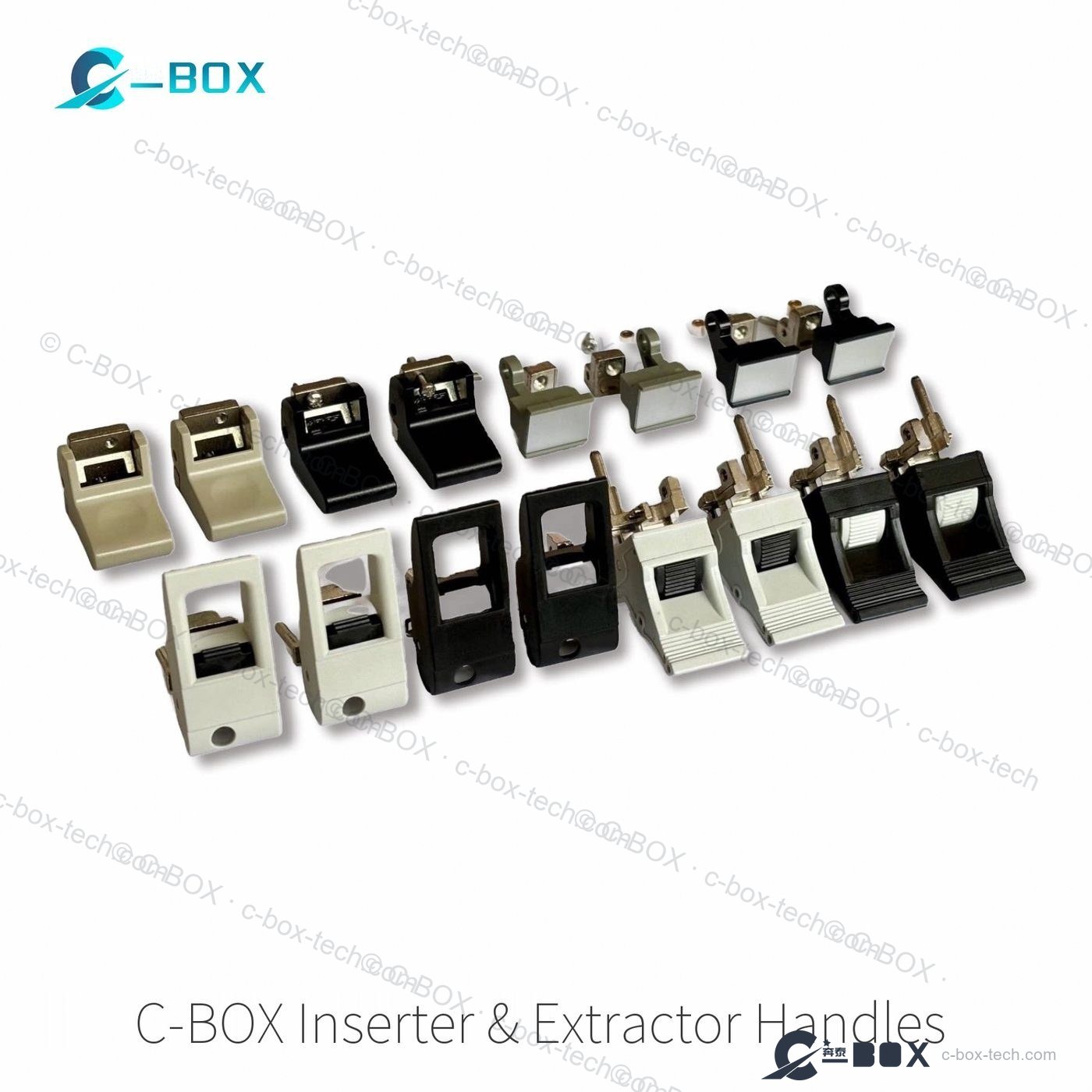 C-BOX inserter and extractor handles for 19-inch subracks